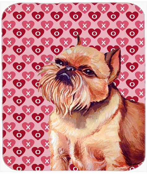 Brussels Griffon Hearts Love And Valentines Day Mouse Pad, Hot Pad or Trivet
