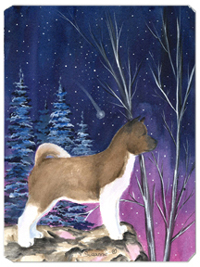 Starry Night Akita Mouse Pad