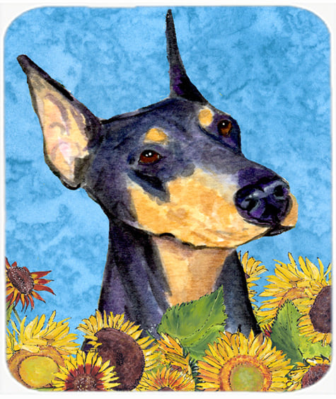 Doberman Mouse Pad, Hot Pad or Trivet