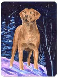Starry Night Chesapeake Bay Retriever Mouse Pad