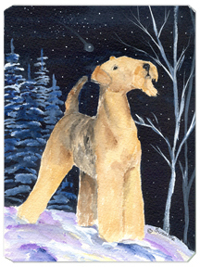 SS8361MP Starry Night Airedale Mouse Pad