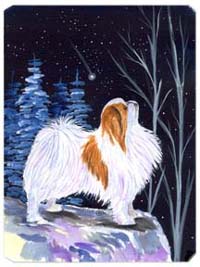 Starry Night Japanese Chin Mouse Pad