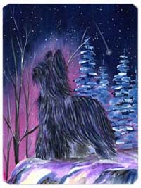SS8366MP Starry Night Briard Mouse Pad