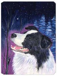 SS8369MP Starry Night Border Collie Mouse Pad