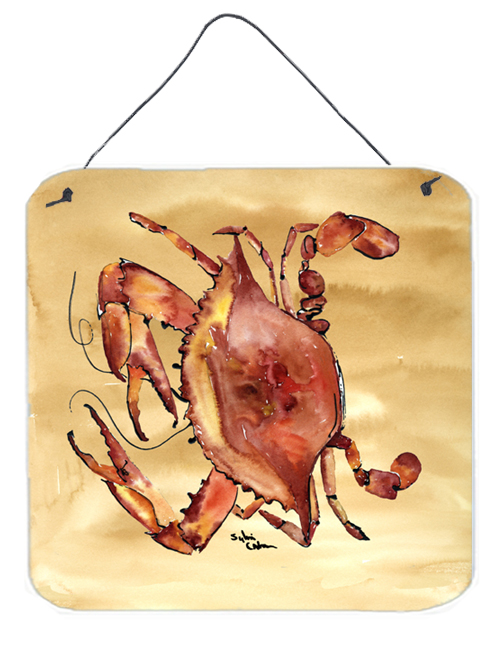 Crab Aluminium Metal Wall or Door Hanging Prints
