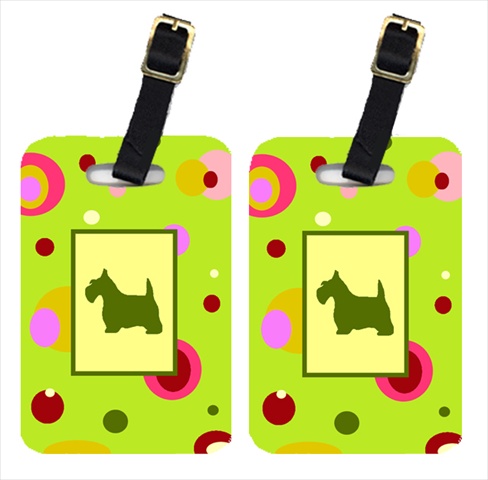 Pair Of 2 Scottish Terrier Luggage Tags