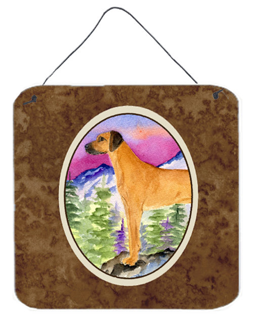 Rhodesian Ridgeback Aluminium Metal Wall or Door Hanging Prints