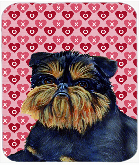 Brussels Griffon Hearts Love And Valentines Day Mouse Pad, Hot Pad or Trivet