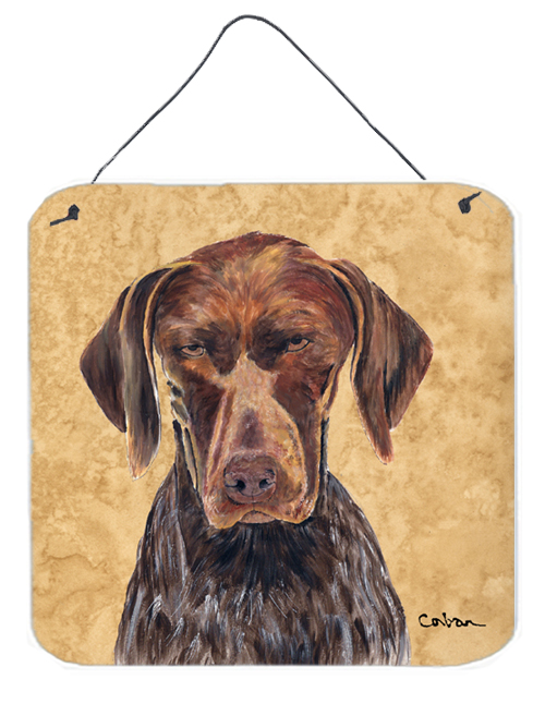 German Shorthaired Pointer Aluminium Metal Wall or Door Hanging Prints