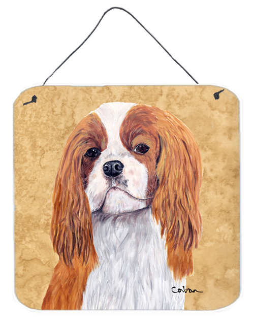 Cavalier Spaniel Aluminium Metal Wall or Door Hanging Prints