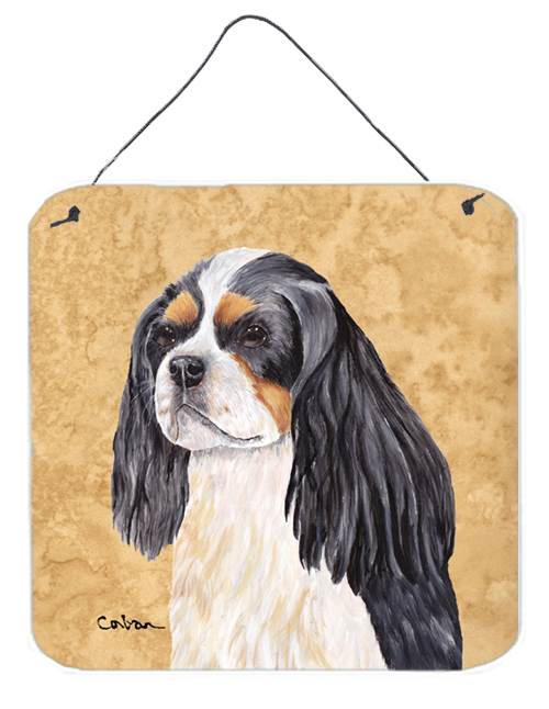 Cavalier Spaniel Aluminium Metal Wall or Door Hanging Prints