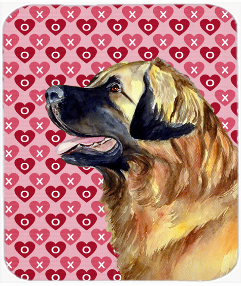 Leonberger Hearts Love And Valentines Day Mouse Pad, Hot Pad or Trivet