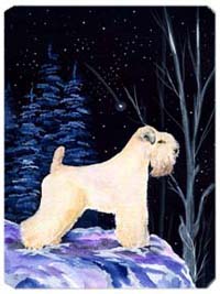 Starry Night Wheaten Terrier Soft Coated Mouse Pad