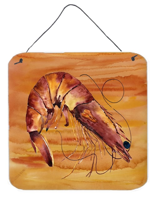 Shrimp Aluminium Metal Wall or Door Hanging Prints
