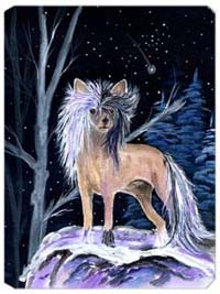 SS8390MP Starry Night Chinese Crested Mouse Pad