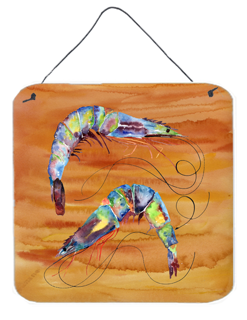 Shrimp Aluminium Metal Wall or Door Hanging Prints