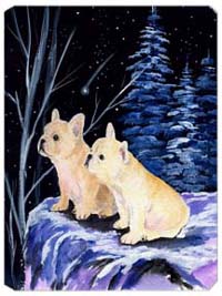 Starry Night French Bulldog Mouse Pad
