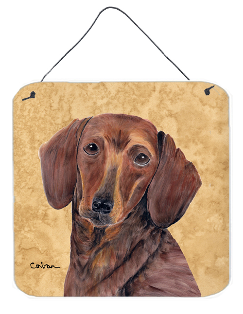 Dachshund Aluminium Metal Wall or Door Hanging Prints
