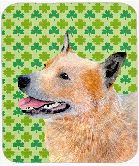 Australian Cattle Dog St. Patricks Day Shamrock Mouse Pad, Hot Pad or Trivet