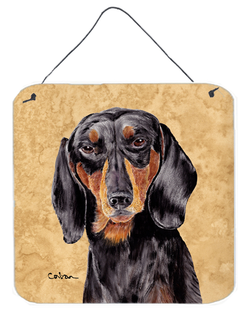 Dachshund Aluminium Metal Wall or Door Hanging Prints