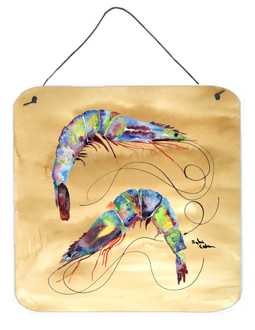 Shrimp Aluminium Metal Wall or Door Hanging Prints