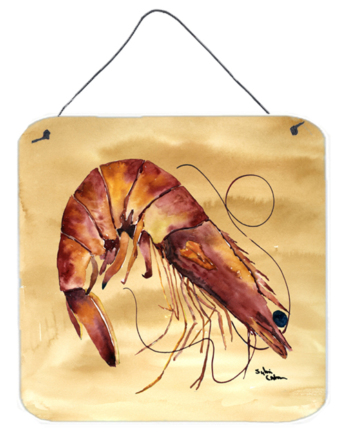 Shrimp Aluminium Metal Wall or Door Hanging Prints