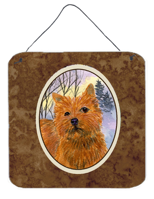 Norwich Terrier Aluminium Metal Wall or Door Hanging Prints