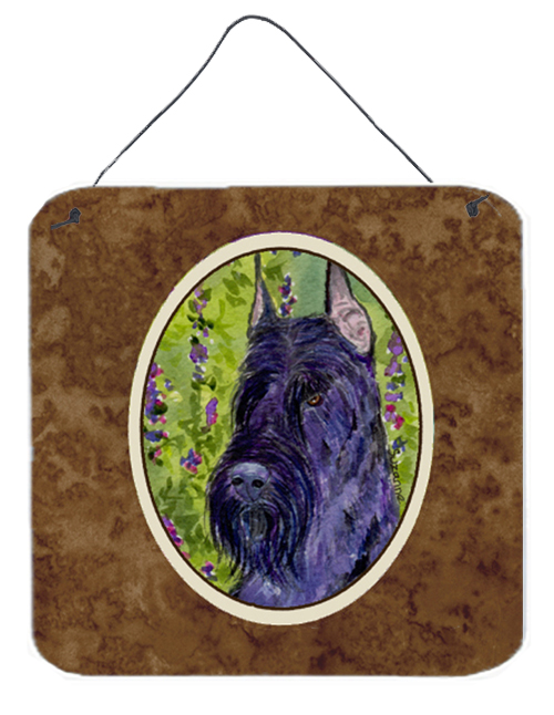 SS1018DS66 Scottish Terrier Aluminium Metal Wall or Door Hanging Prints