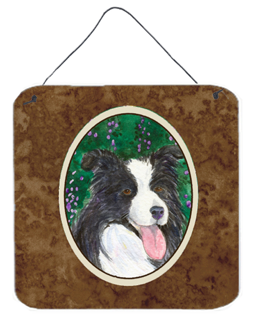 Border Collie Aluminium Metal Wall or Door Hanging Prints