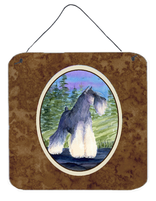 Schnauzer Aluminium Metal Wall or Door Hanging Prints