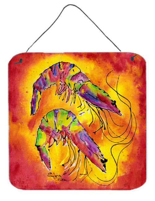 Shrimp Aluminium Metal Wall or Door Hanging Prints