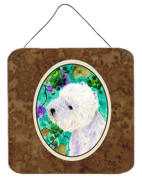 Westie Aluminium Metal Wall or Door Hanging Prints