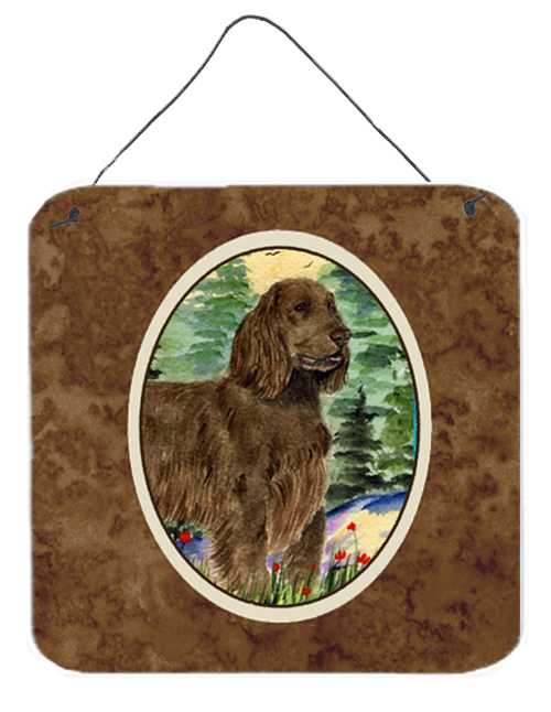 Field Spaniel Aluminium Metal Wall or Door Hanging Prints