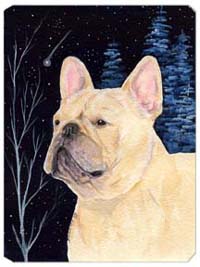 Starry Night French Bulldog Mouse Pad