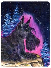 SS8442MP Starry Night Scottish Terrier Mouse Pad