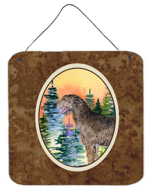 Irish Wolfhound Aluminium Metal Wall or Door Hanging Prints