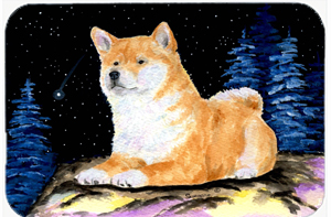 Starry Night Shiba Inu Mouse Pad