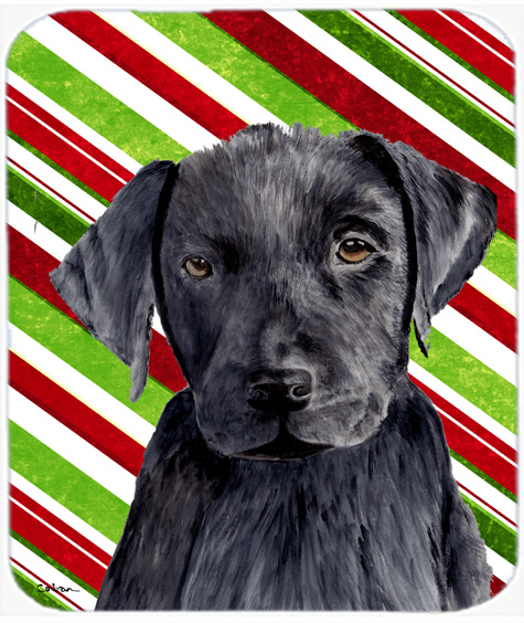 Labrador Candy Cane Holiday Christmas Mouse Pad, Hot Pad or Trivet