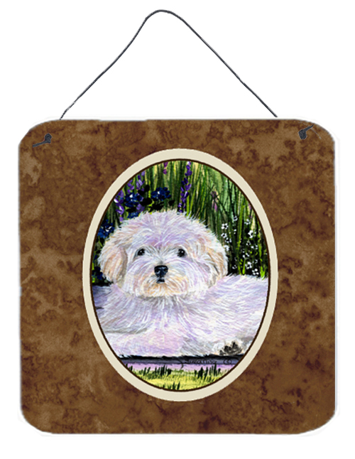 Coton De Tulear Aluminium Metal Wall or Door Hanging Prints