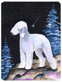 SS8455MP Starry Night Bedlington Terrier Mouse Pad