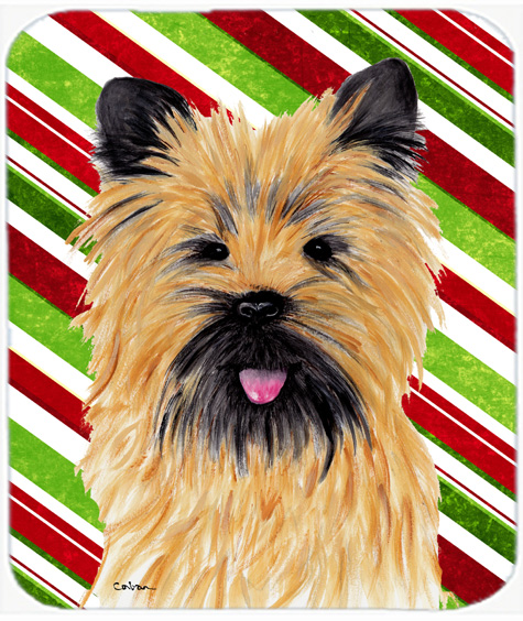 Cairn Terrier Candy Cane Holiday Christmas Mouse Pad, Hot Pad or Trivet