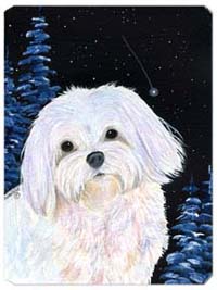 Starry Night Maltese Mouse Pad
