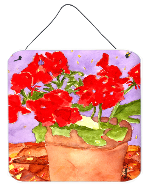 Flower - Geranium Aluminium Metal Wall or Door Hanging Prints