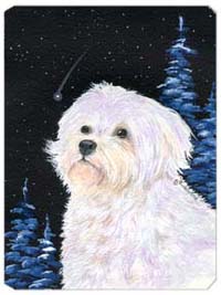 SS8461MP Starry Night Maltese Mouse Pad