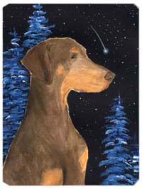 SS8462MP Starry Night Doberman Mouse Pad