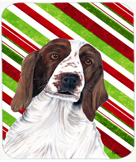 Welsh Springer Spaniel Candy Cane Christmas Mouse Pad, Hot Pad or Trivet