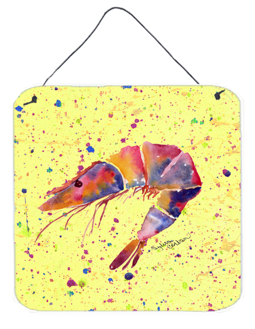 Shrimp Aluminium Metal Wall or Door Hanging Prints