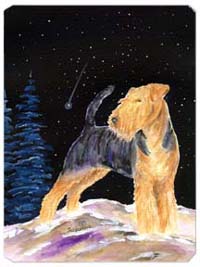 SS8464MP Starry Night Welsh Terrier Mouse Pad