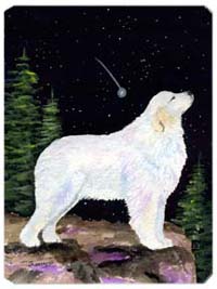 SS8471MP Starry Night Great Pyrenees Mouse Pad