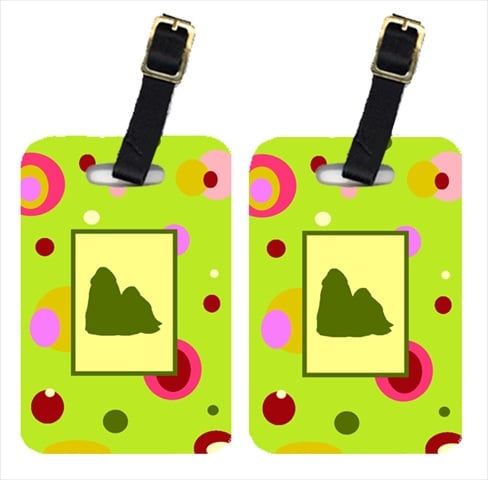 Pair Of 2 Shih Tzu Luggage Tags